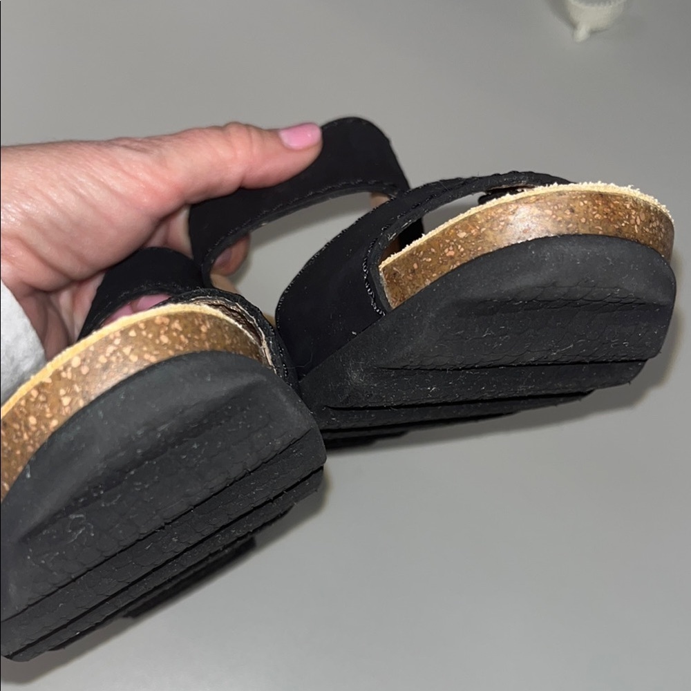Dansko Black Women's leather upper Sandals size 38 - Picture 4 of 8